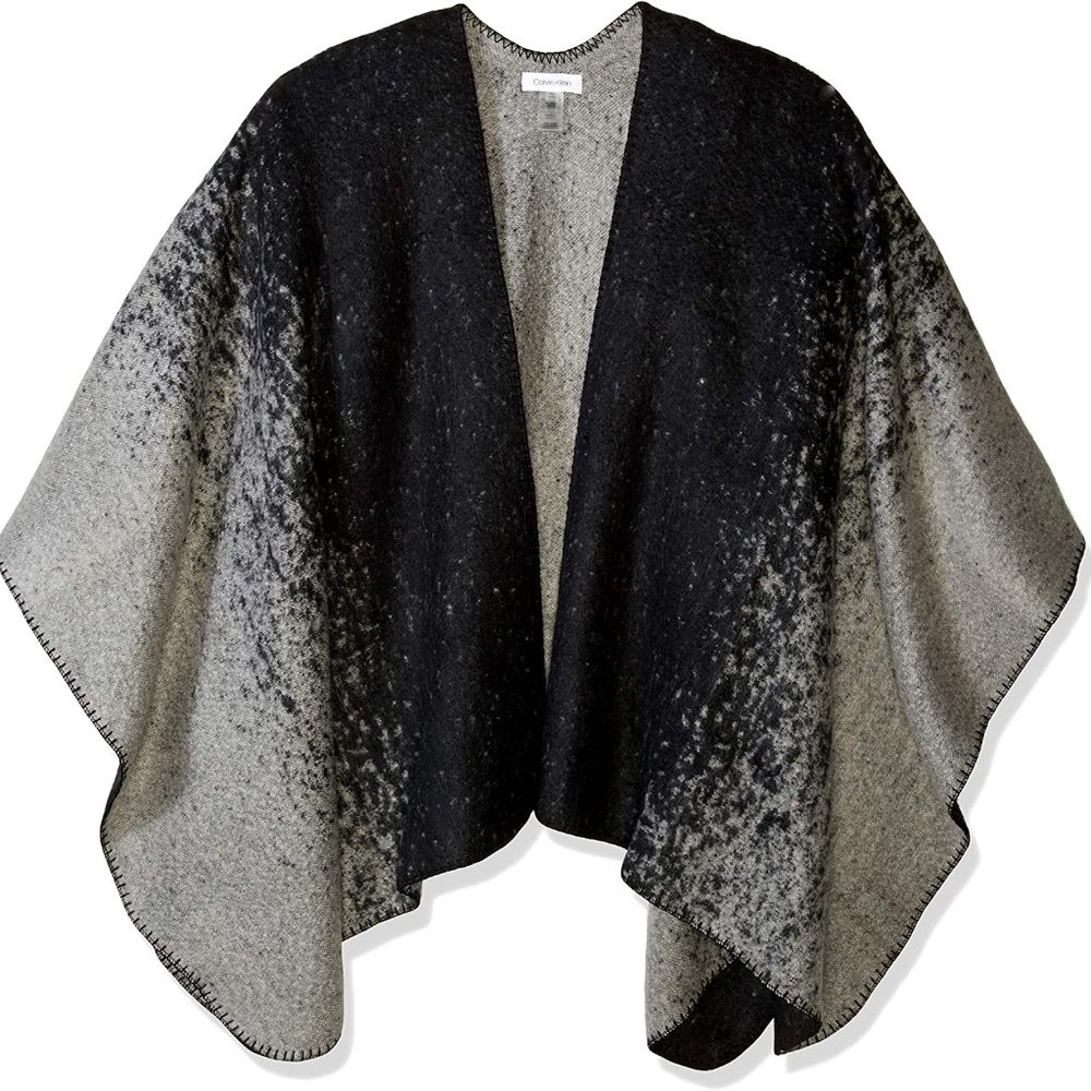 Calvin Klein Black Speckled Ombre Wrap